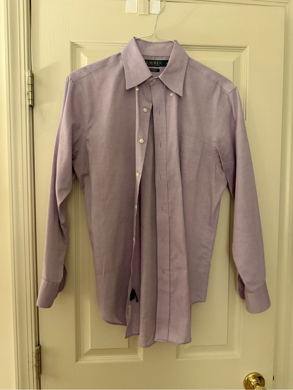 Lauren Ralph Lauren Lavender Long-Sleeve Dress Shirt - Men's